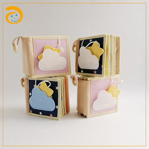 Livre d'activités sensorielles en tissu doux pour bébés et enfants, couverture en feutre éducative, jouet d'habillage silencieux - Product Image 3