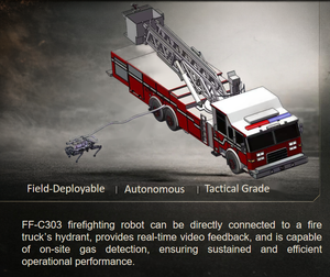 <span class=keywords><strong>Robot</strong></span> chien de lutte contre les incendies FF-C303 pouvant être directement connecté à un hydrant de camion de pompiers, <span class=keywords><strong>robot</strong></span> quadrupède de lutte contre les incendies - Product Image 2