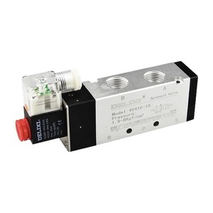 Vanne solénoïde Delixi 4V410-15, vanne de commande pneumatique à 2 positions et 5 voies, DC24V AC220V - Product Image 1