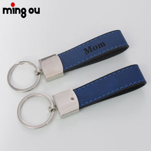 Porte-clés en cuir métallique vierge pour gravure au laser, logo personnalisé, luxe, designer, en vrac, porte-clés en cuir personnalisés, porte-clés de <span class=keywords><strong>voiture</strong></span> - Product Image 1