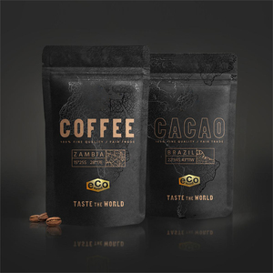 Bolsa de Embalaje de Papel de Aluminio con Logotipo Personalizado, Bolsa de Embalaje de Plástico con Cierre para Café, Té y Granos de Café, Impresión de Embalaje Premium - Product Image 2