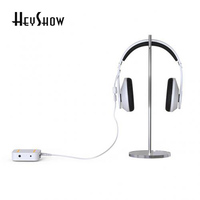 Système d'alarme de sécurité pour casque d'écoute Support antivol pour casque d'écoute Présentoir pour écouteurs avec câble de verrouillage Support en acrylique