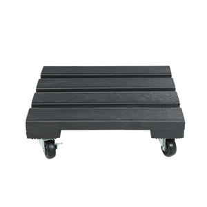 卸売植物キャディ木製植物スタンドスクエア屋内屋外ローラーパティオフラワーポット - Product Image 1