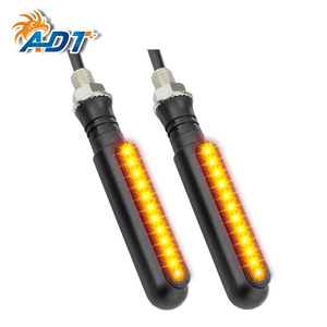 ไฟเลี้ยวรถมอเตอร์ไซค์แบบ LED สองสี ADT DRL สีขาว พร้อมไฟเลี้ยวแบบไหลสีเหลือง - Product Image 5