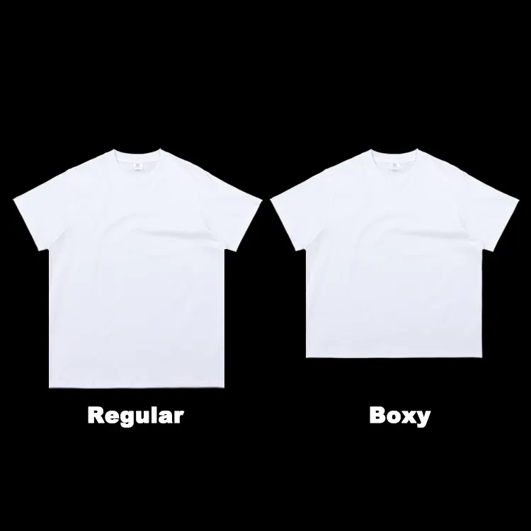 Qianzun t-shirt blanc surdimensionné gym boxy t-shirt lourd, t-shirt en coton blanc surdimensionné 250g t-shirt court boîte fit