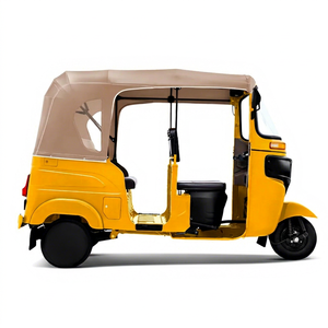 Tricycle électrique pour passagers 48V 501-800W, carrosserie ouverte, 3 places, acier bleu, 80 km/h, freins à disque avant, charge utile 200-300 kg - Product Image 1