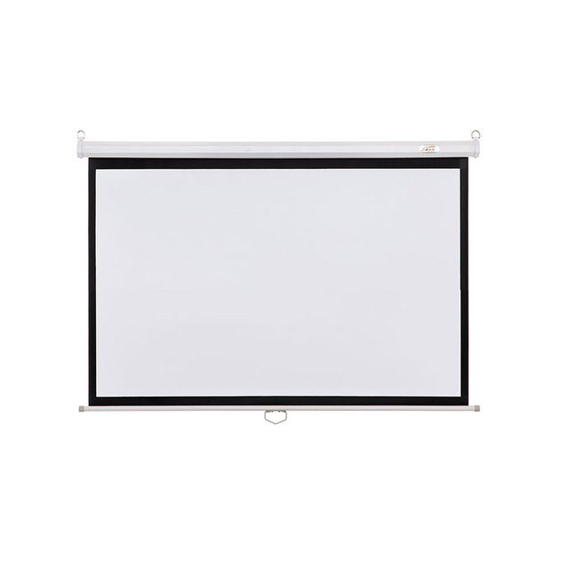 100"(16:9) Manual Pull Down Home Cinema Projection Screen /Self Lock Wall Mount Screen
