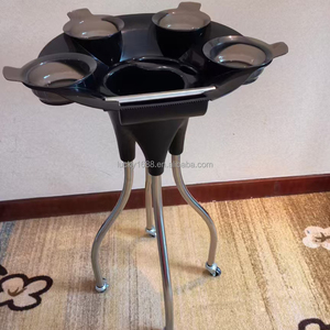 New Deign Salon Furniture Acrylic Hair Salon Tray Multi-Functional With Dye Bowl Beauty Salon <strong>Trolley</strong> - Product Image 4