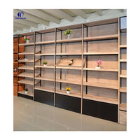 Étagères d'exposition en bois du fabricant, étagère en bois Daiso / Miniso / Nome, étagère de magasin pour supermarché