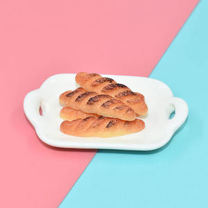 Breloques miniatures en résine à dos plat, imitation pain, pour maison de poupée, artisanat DIY et décoration de téléphone - Product Image 3