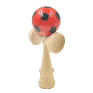 Presente promocional Brinquedo De Madeira Kendama Para Crianças Oem Japonês Gigante Habilidade Bola De Madeira Kendama Brinquedo Esportes Bolas Kendama