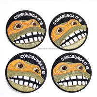 Patch brodé thermocollant en tissu écologique, motif Crâne de chef indien MC cool, grande taille, pour dos de vestes et gilets de motard