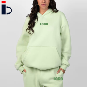 Sudadera con Capucha Personalizada con Logotipo, Transpirable, para Entrenamiento, de Algodón Grueso, Talla Grande, para Mujer - Product Image 1