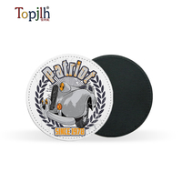 Sous-verres en cuir PU à sublimation Topjlh, vente en gros, cafés, restaurants, logo personnalisé, accessoires de table