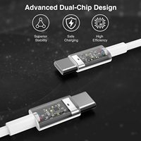 Câble de charge rapide TKT MagStack 3M Type-C vers Type-C USB 3.1 3A avec transfert de données 480 Mbps pour iPhone et Android