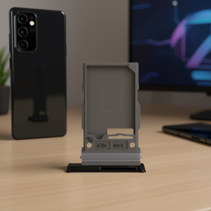 Bandeja para Tarjeta SIM Samsung para Galaxy S22 Plus 5G S906B Gris Negro - Product Image 3