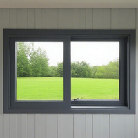 Puertas y Ventanas de Gran Tamaño Personalizadas de Plástico, Acero y Aleación de Aluminio, Ventanas Abatibles de Aluminio con Vidrio Templado