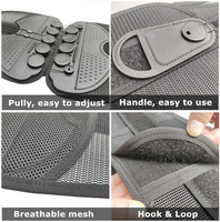 Ceinture de soutien lombaire réglable avec cordon de serrage, système de poulie flexible pour les douleurs du bas du dos, type protecteur