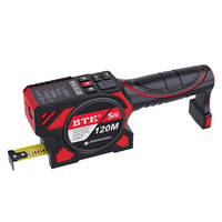 Télémètre laser BTE 120m avec ruban à mesurer numérique, outil de mesure électronique haute précision pour les constructeurs