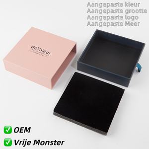 Boîte à bijoux en carton rigide personnalisable avec logo, recyclable, pour boucles d'oreilles, colliers, bagues, emballage cadeau - Product Image 2