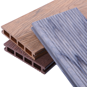 Tablero de cubierta compuesto de plástico de madera para exteriores Tablero de cubierta de aspecto de madera 3D hueco Balcón impermeable Terraza - Product Image 3