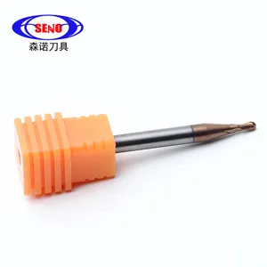 Seno 0.75mm Milling Cutter Carbide Ball Bull Nose End Mill For Steel