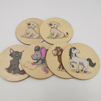 Disques en bois ronds personnalisés imprimés pour cadeaux artisanaux de mariage