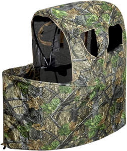 Abri de chasse compact et pliable pour 2-3 personnes avec fenêtres transparentes, abri au sol camouflage discret pour une expérience de chasse silencieuse - Product Image 1