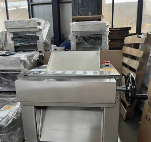 Presse à pain électrique semi-automatique en acier inoxydable, <span class=keywords><strong>laminoir</strong></span> à pâte, moulin à farine de maïs, utilisation en boulangerie - Product Image 6