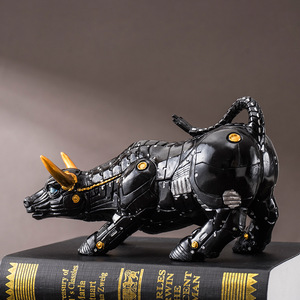 <span class=keywords><strong>Vaca</strong></span> Mecánica de Wall Street en <span class=keywords><strong>3D</strong></span>, Decoración de Escritorio Moderna con Forma de <span class=keywords><strong>Vaca</strong></span>, Artesanía para el Hogar y la Oficina, Adornos de Prosperidad, Regalo de Inauguración de Casa - Product Image 4