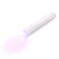 Lampe UV LED double usage pour artiste ongulaire, lampe torche portable avec base flexible