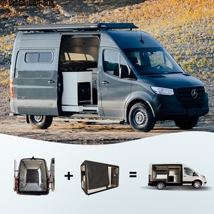 Fourgon aménagé avec salle de bain, kit de conversion de camping, module intérieur, camping-car, vie de camping-car, voyage, Wohnmobil, fourgon - Product Image 1