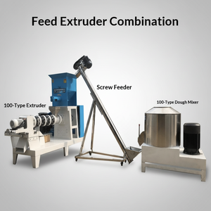 Macchina per la produzione di mangimi estrusi galleggianti per pesci, gatti e cani, con capacità di 200-250 kg/ora - Product Image 2
