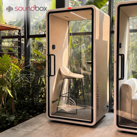 Cabine de bureau insonorisée professionnelle, cabine téléphonique acoustique pour l'intimité dans les espaces ouverts, espace de coworking, isolation acoustique