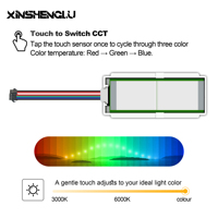 Ensemble d'alimentation intelligent 12V 5A 60W avec interrupteur à double capteur tactile pour miroir LED anti-buée à gradation progressive