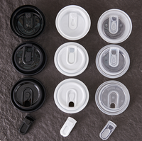 80mm 90mm jetable PP PET café papier tasse anti-fuite couvercle multifonction couvercles jetables de qualité alimentaire PP couvercle