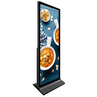 Moniteur publicitaire sur pied à écran plein, affichage vidéo ultra-large pour supermarché intérieur, affichage vertical Android