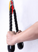 Accessoire de câble portable pour triceps de 27 pouces avec poignée de traction robuste en nylon, capacité de charge de 85 kg pour la musculation à domicile