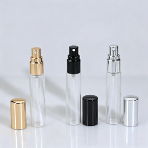 Envase con Impresión <span class=keywords><strong>de</strong></span> Logotipo Personalizado, Botella <span class=keywords><strong>de</strong></span> Perfume Redonda <span class=keywords><strong>de</strong></span> Vidrio Transparente <span class=keywords><strong>de</strong></span> 5 ml, 10 ml, 15 ml, Mini Botella Portátil <span class=keywords><strong>de</strong></span> Spray para Aceite <span class=keywords><strong>de</strong></span> Perfume - Product Image 2