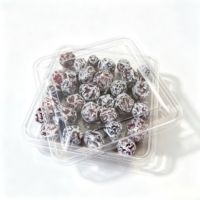 Boîtes en plastique rectangulaires gaufrées transparentes, personnalisables, sûres, jetables, recyclables, de qualité alimentaire, pour fruits secs, biscuits, pain et noix