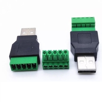 Adaptador USB A a Bloque de Conexión de 5 Pines OKYN0752, Conector sin Soldadura para Proyectos DIY