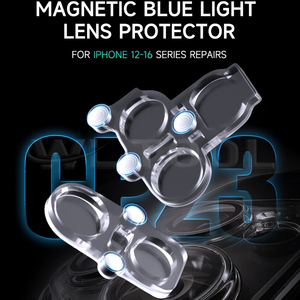 Protector <span class=keywords><strong>de</strong></span> Lente Magnético Mechanic CP23 para Teléfonos Móviles <span class=keywords><strong>iPhone</strong></span> Serie 12/13/14/15/16 - Prevención <span class=keywords><strong>de</strong></span> Rayones y Protección Contra Luz Azul - Product Image 2