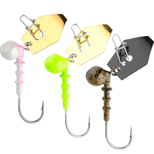 SNEDA 9g 45mm teste di giga con Spinner pesca giga teste ami per immersioni in acqua salata - Product Image 1