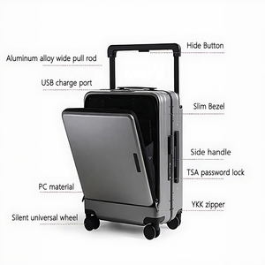 <span class=keywords><strong>Maleta</strong></span> extensible con asa ancha de 20 pulgadas con <span class=keywords><strong>cabina</strong></span> para portátil y carcasa personalizable para viajes de negocios - Product Image 2