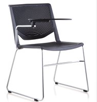 Chaise d'entraînement empilable en plastique maillé, pour bureau, école et salle de conférence