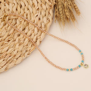 Nouveau collier pendentif étoile à cinq branches et coeur bohème à la mode cristal octagramme bijoux en acier inoxydable - Product Image 6