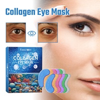 Nouveau design Masque pour les yeux en gelée de collagène d'algues rouges, vitamine B5, anti-rides, éclaircissant les cernes, raffermissant, hydratant