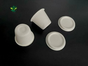 Aanpasbare 3Oz Microwable Milieuvriendelijke Kleine Dessertsnackbeker Biologisch Afbreekbare Wegwerpbekers Gemaakt Van Suikerriet Bagasse