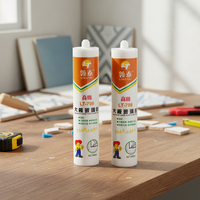 Scellant silicone acide 300 ml, écologique, pour usage en construction, imperméable, résistant à la moisissure, adhésif, résistant aux hautes températures