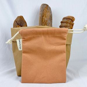 Customizable With Multiple Colors and Logo Recyclable 100% Organic Cotton Canvas <b>Drawstring</b> <b>Pouch</b> Bag - Product Image 3